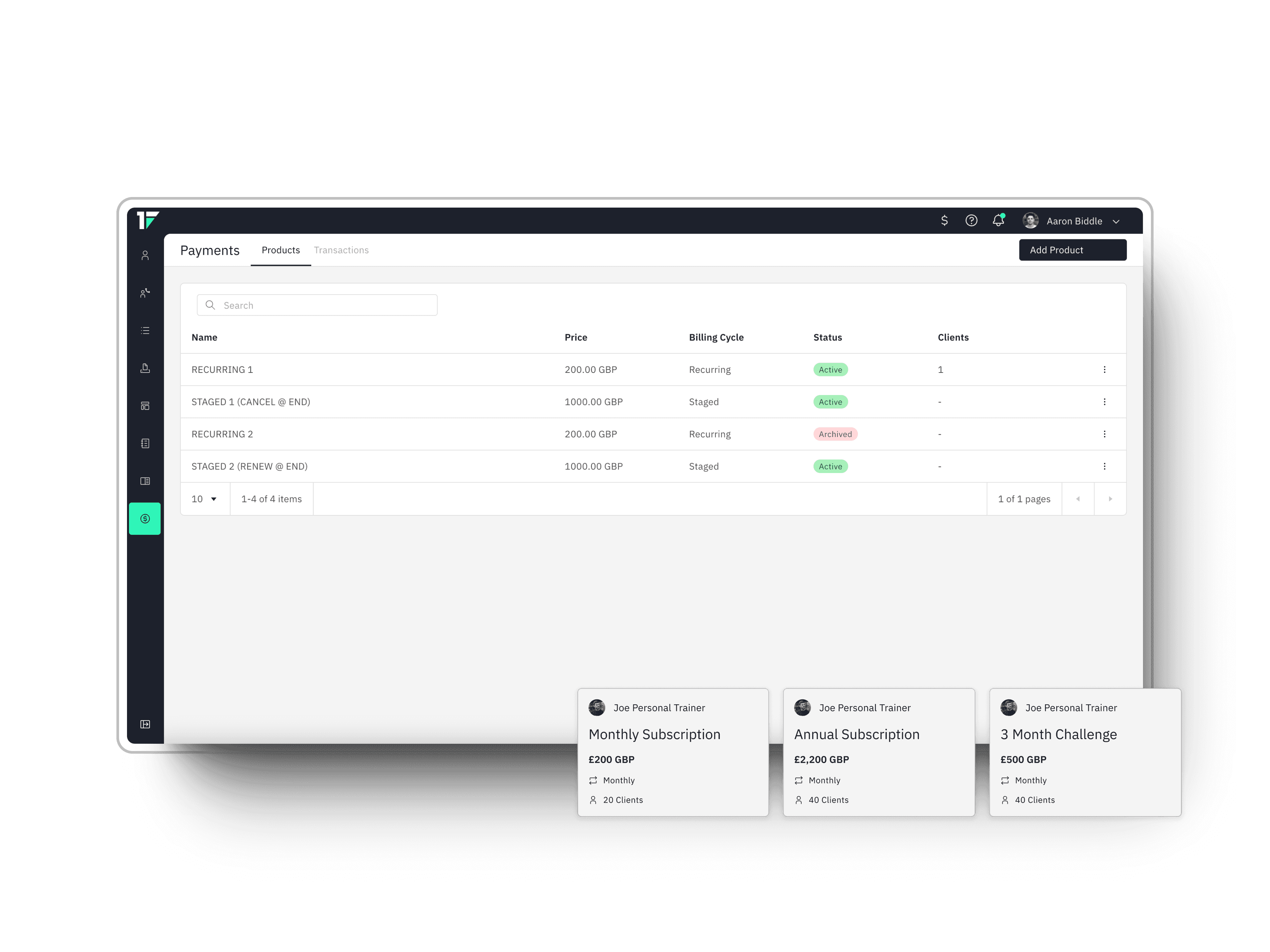 Create Products & Pricing