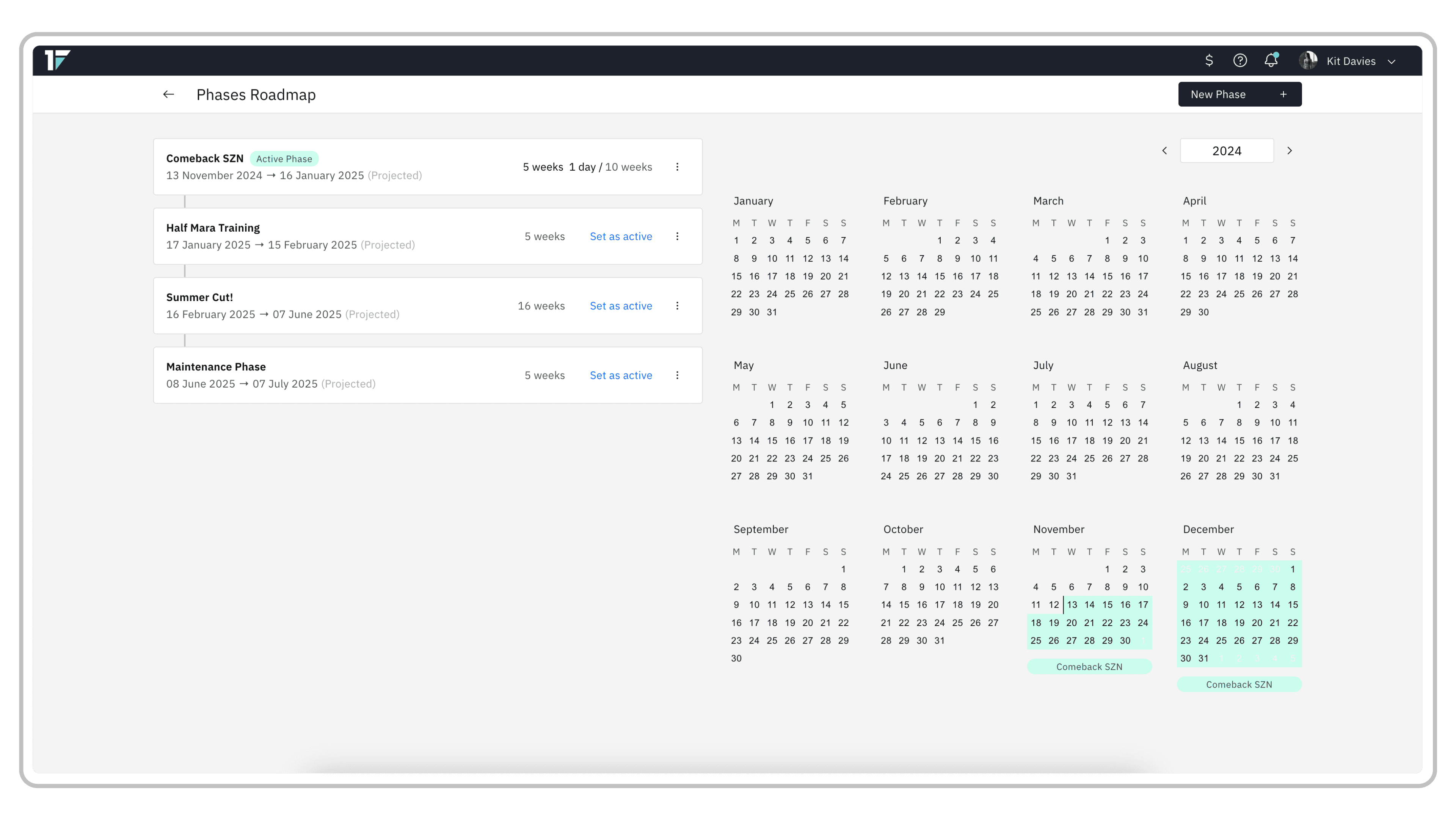 Phases / Roadmaps